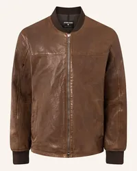 Strellson Lederjacke Braun