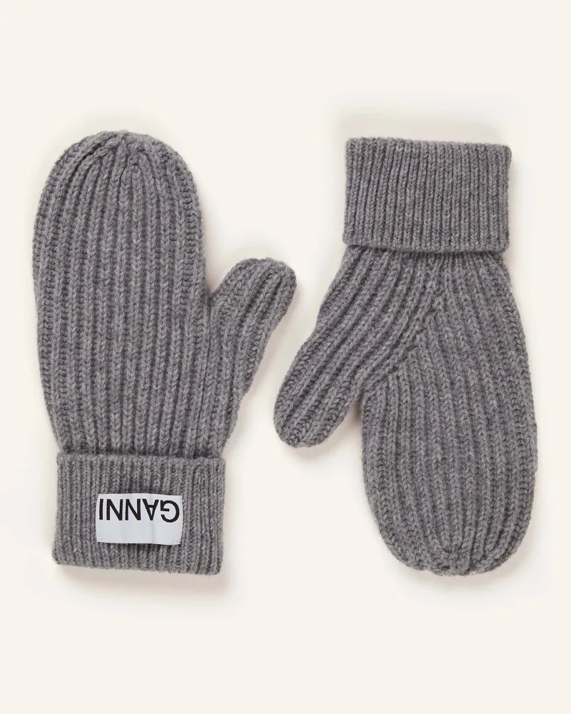 Ganni Handschuhe grau Grau