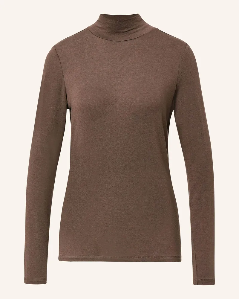 COMMA Longsleeve braun Oliv