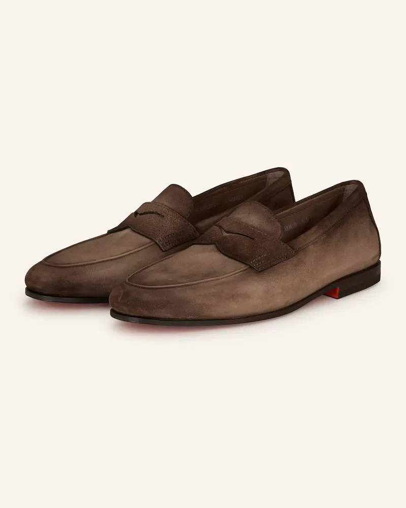 Santoni Penny-Loafer Carlos braun Braun