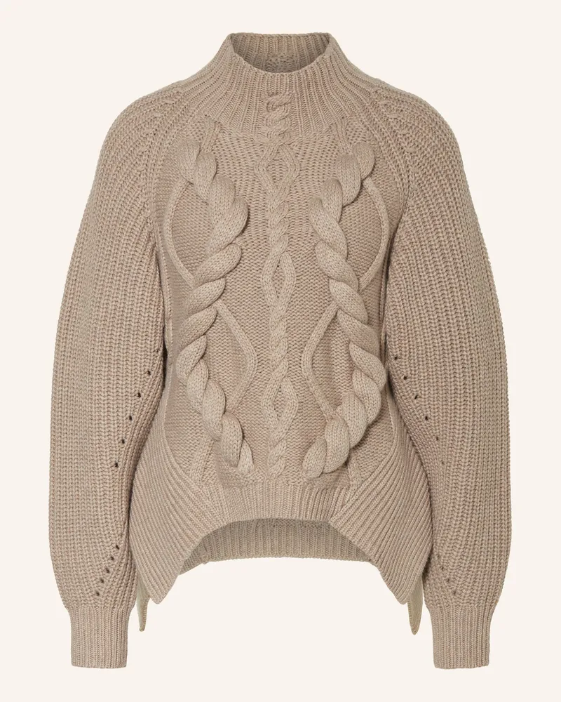 HUGO BOSS Pullover Fibona Mit Cashmere beige Hellbraun