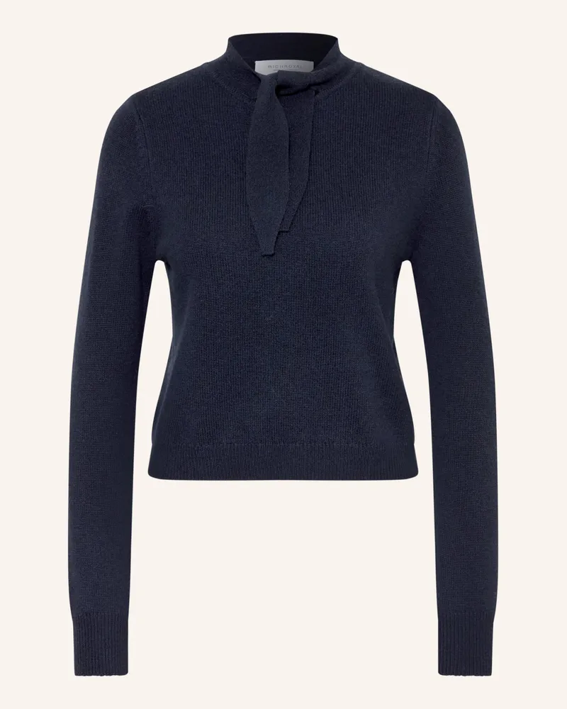 Rich&Royal Pullover Mit Cashmere blau Dunkelblau