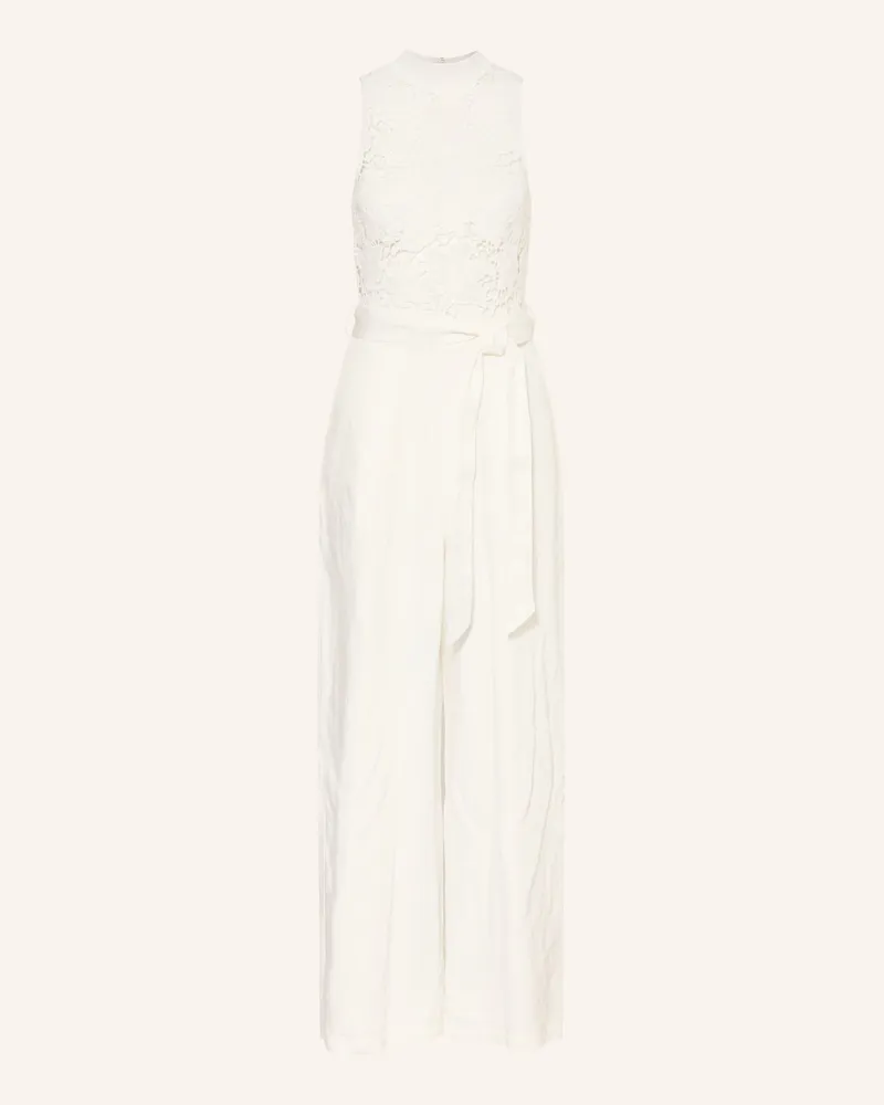 Ted Baker Jumpsuit Calanta Mit Leinen Und Spitze weiss Creme