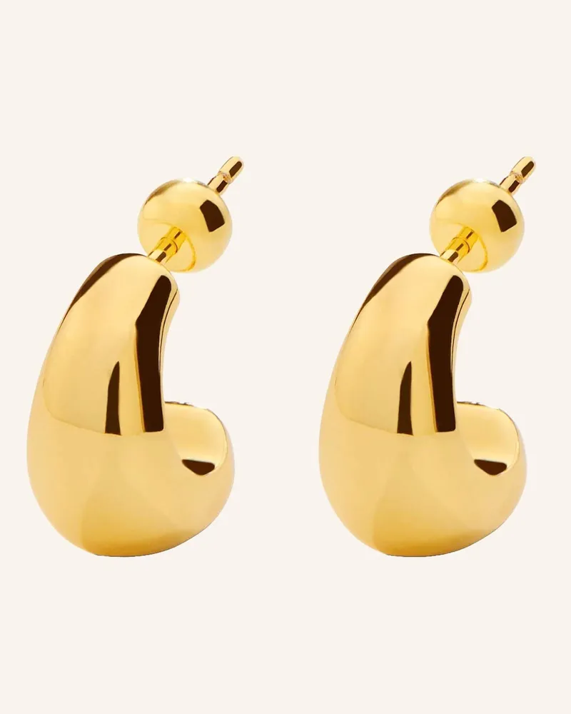 POMPIDOU Ohrhänger Tiny Chubby Hoops By Glambou gold Gold