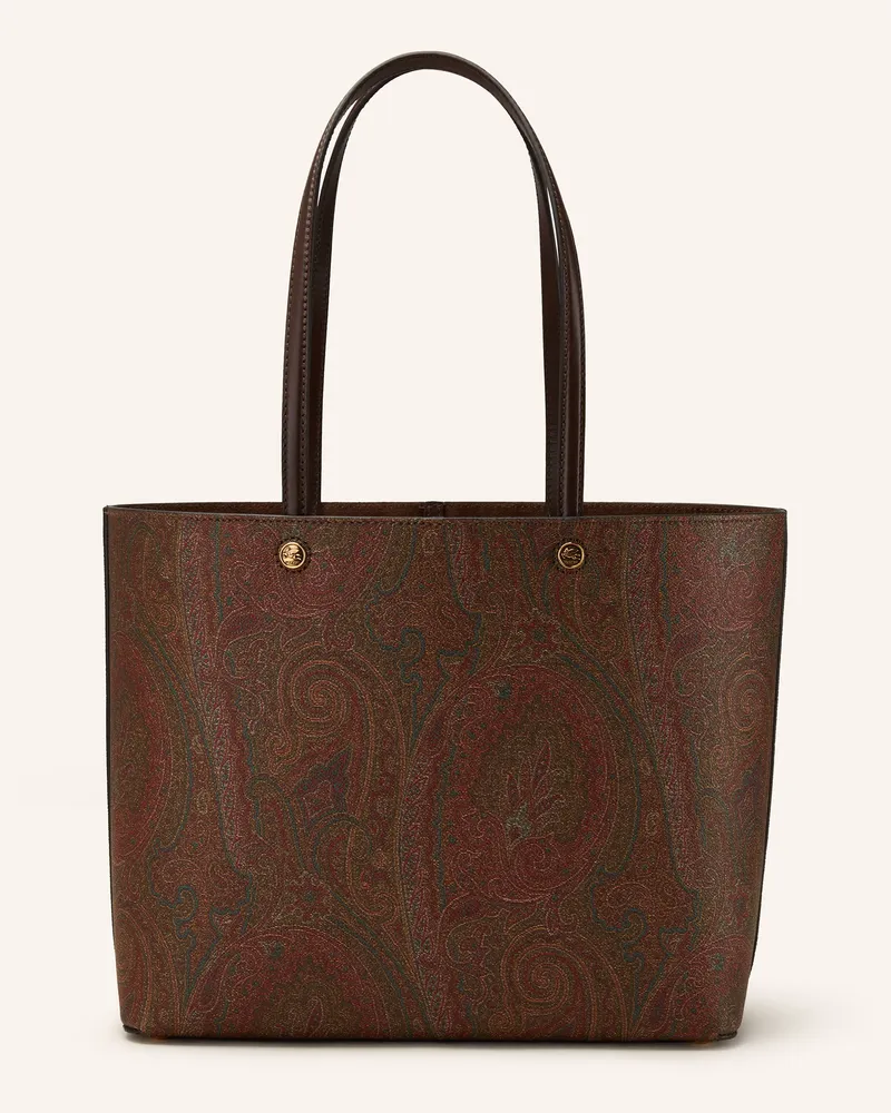 Etro Shopper ETRO ESSENTIAL MEDIUM mit Pouch Dunkelrot