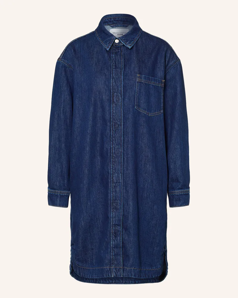 Marc O'Polo Hemdblusenkleid Aus Jeans blau Dunkelblau