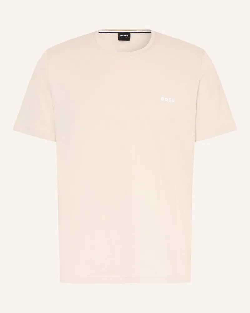 HUGO BOSS Schlafshirt Mix&Match beige Hellgrau