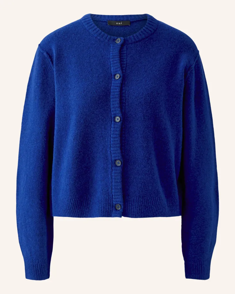 Oui  Strickjacke Ilaya blau Blau