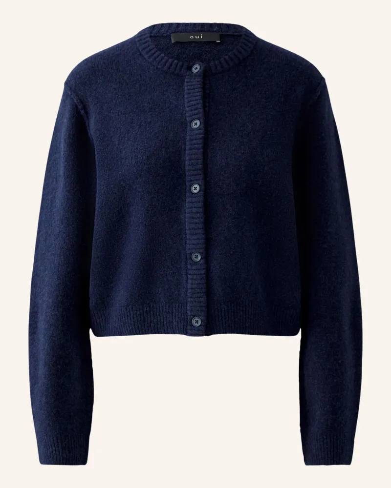 Oui  Strickjacke Ilaya blau Blau