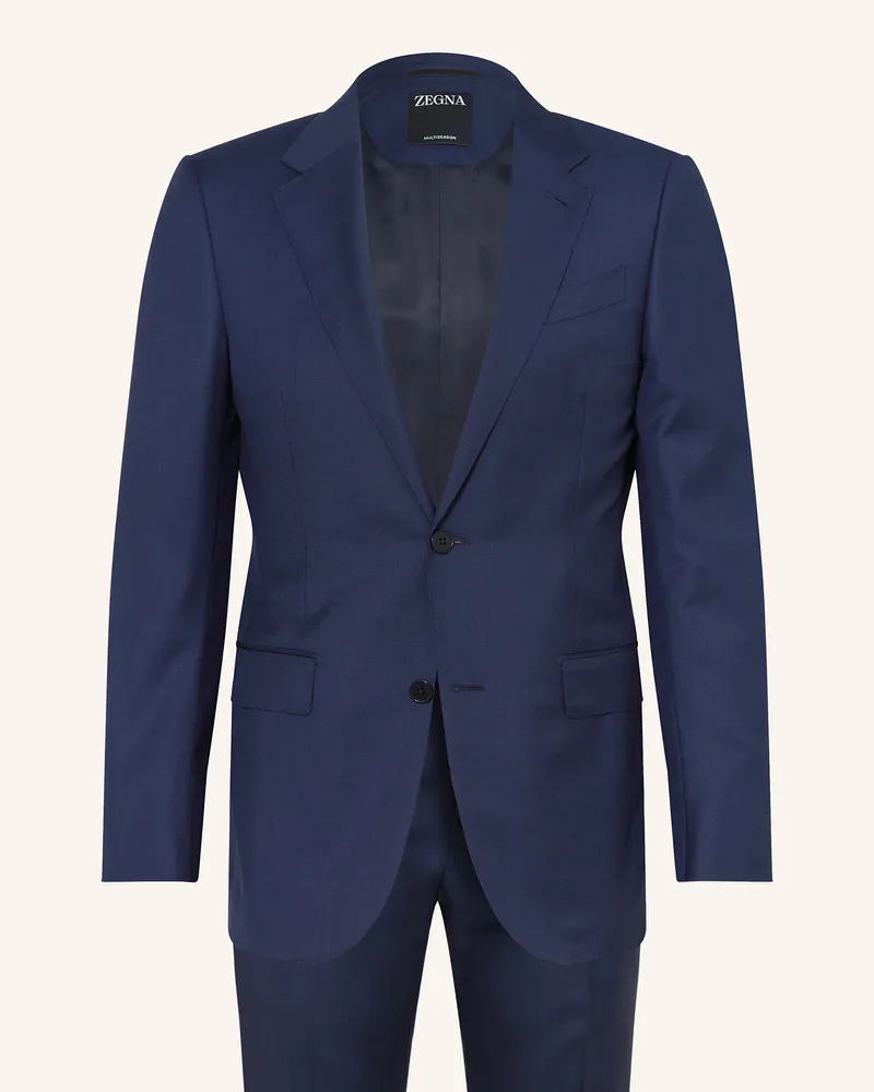 Ermenegildo Zegna Anzug Extra Slim Fit blau Dunkelblau