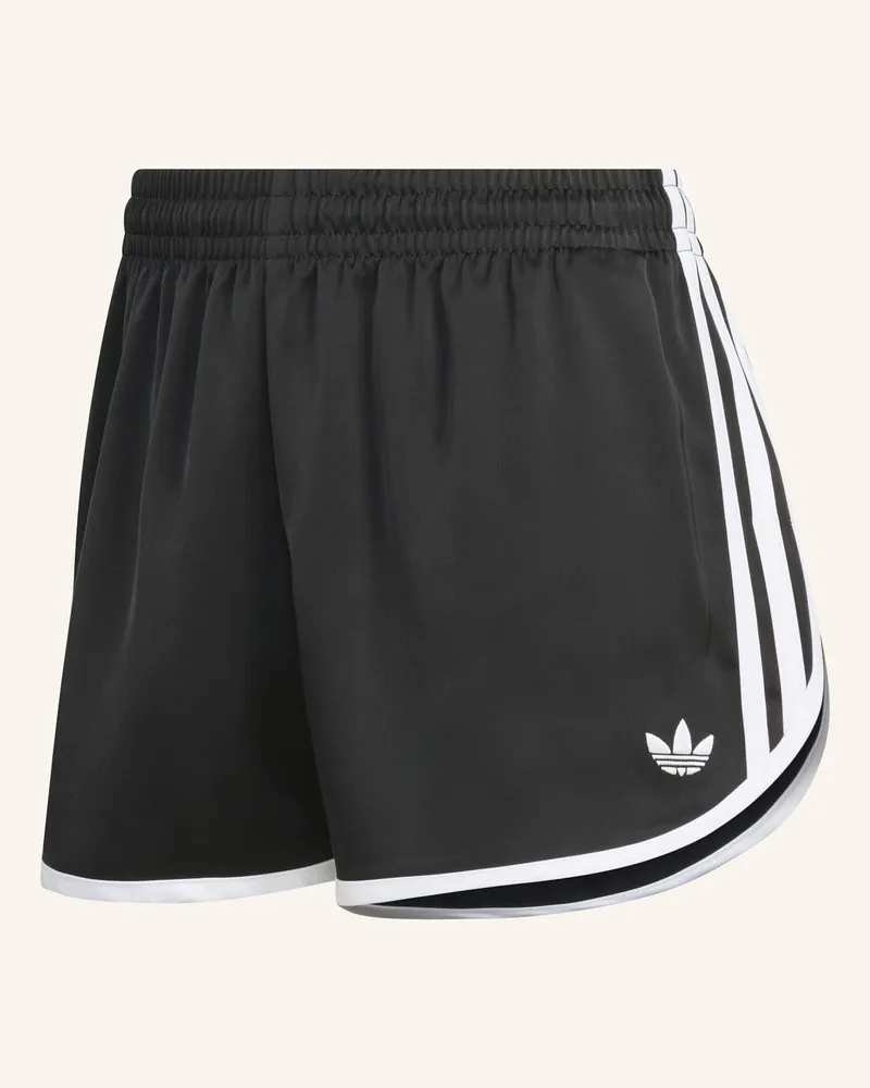 adidas Satinshorts 3 Stripes Sprinter schwarz Schwarz
