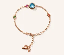 Armband BRACELET BOUTON MINI CHAIN 'CANDY' - SMALL/MEDIUM 18K Roségold