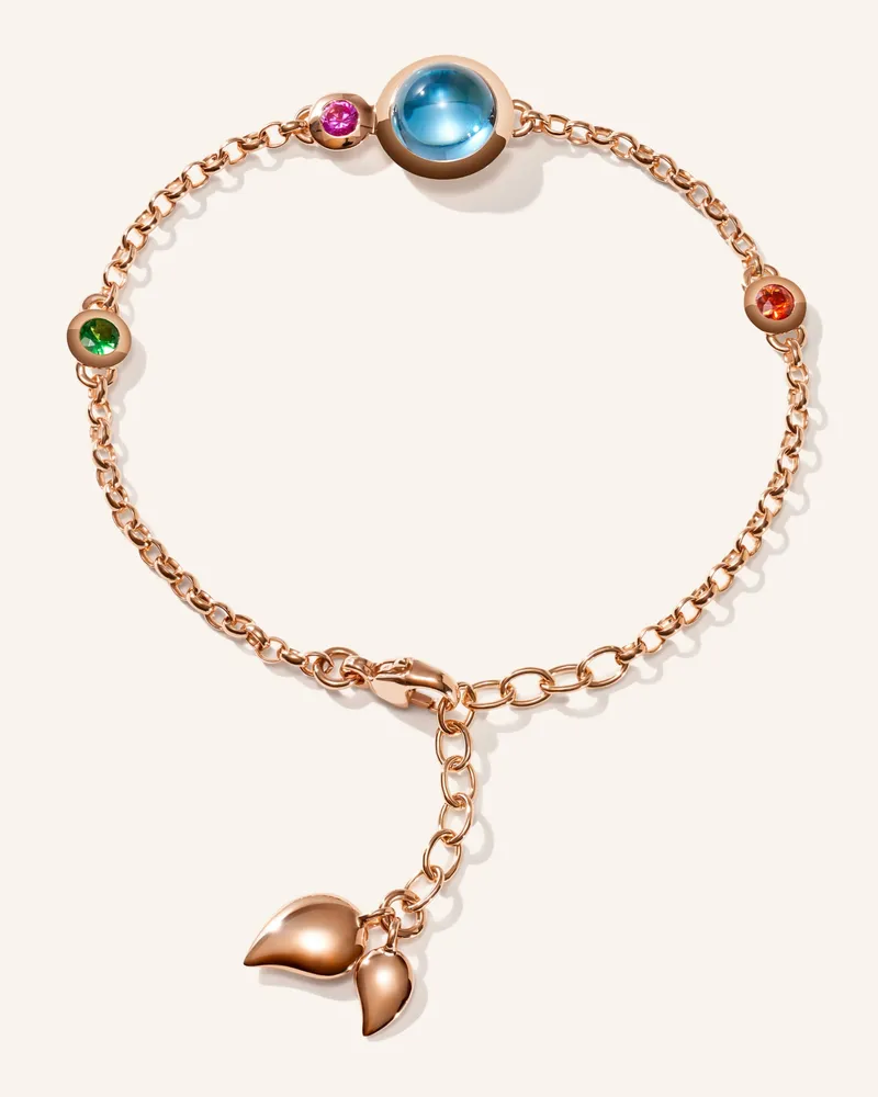 TAMARA COMOLLI Armband BRACELET BOUTON MINI CHAIN 'CANDY' - SMALL/MEDIUM 18K Roségold Roségold