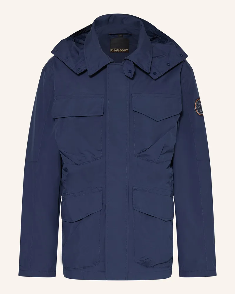 Napapijri Fieldjacket RIVALTO mit abnehmbarer Kapuze Dunkelblau