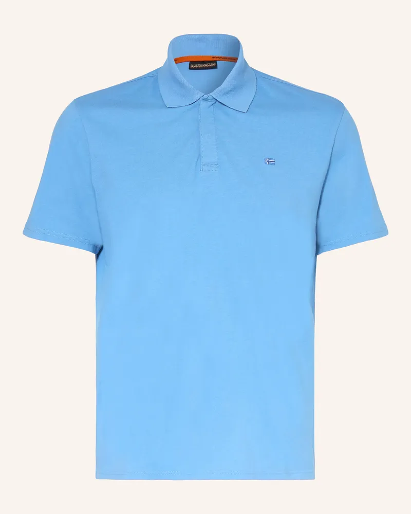 Napapijri Jersey-Poloshirt E-NEDLES Hellblau