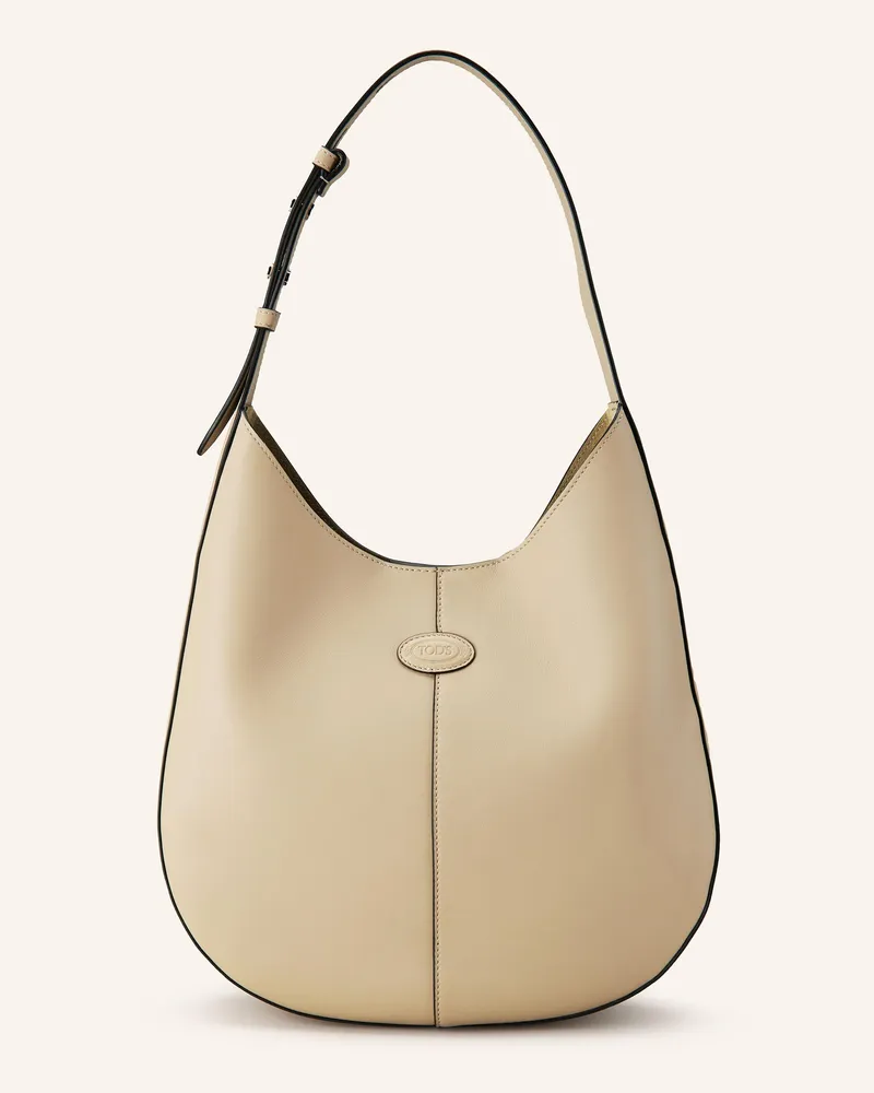 TOD'S Hobo-Bag mit Pouch Beige