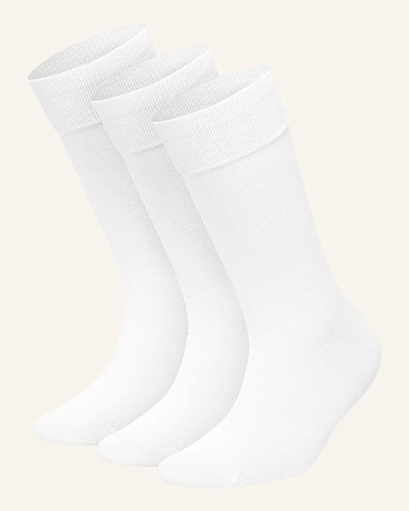 DillySocks 3er-Pack Socken One Color Smooth weiss Weiss