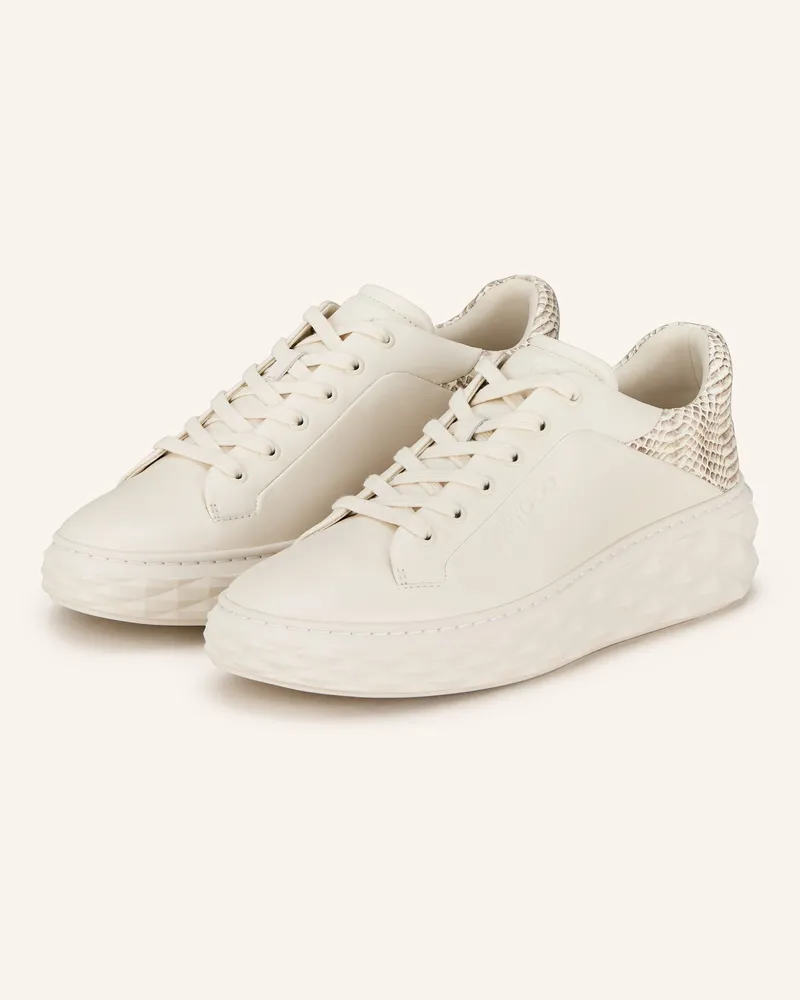 Jimmy Choo Sneaker Diamond Maxi weiss Creme