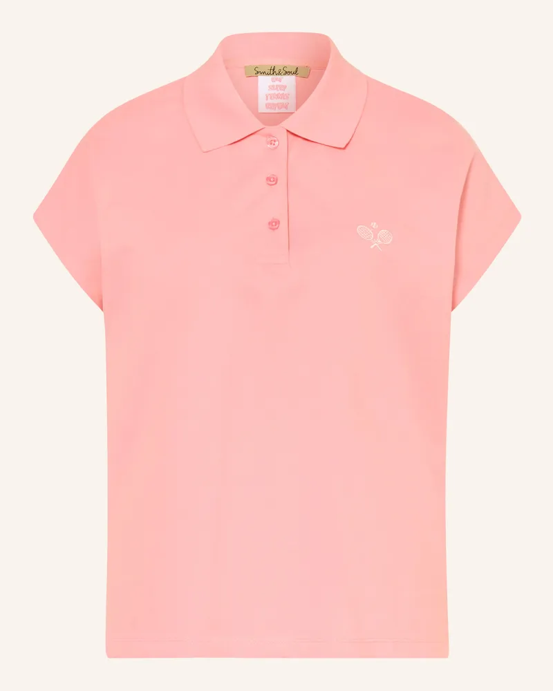 Smith & Soul Piqué-Poloshirt pink Rosa