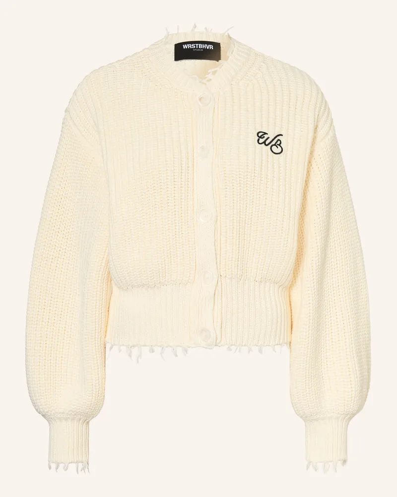 WRSTBHVR Strickjacke Blair weiss Ecru