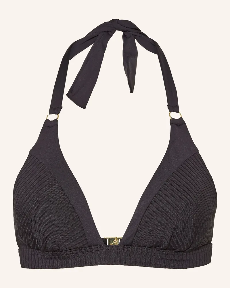Cyell Neckholder-Bikini-Top CAVIAR Schwarz