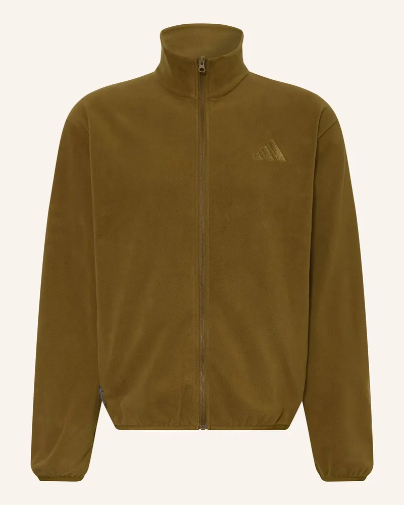 adidas Fleecejacke Terrex Multi Cilmawarm Full Zip braun Hellbraun