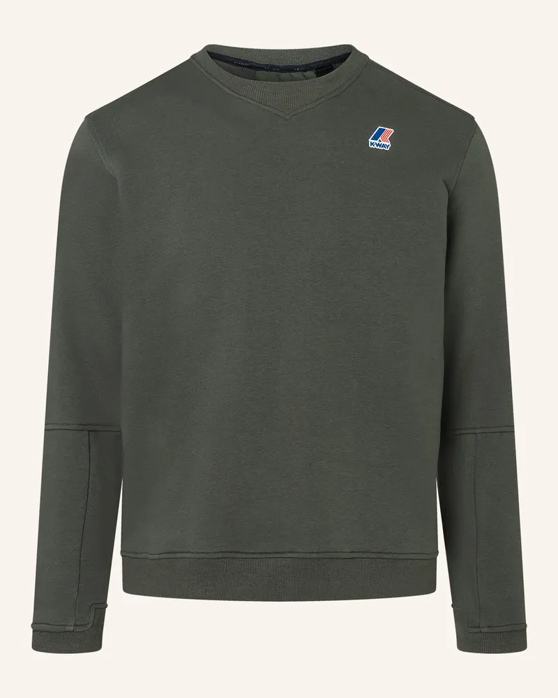 K-Way Sweatshirt NAEL POLY COTTON Grün