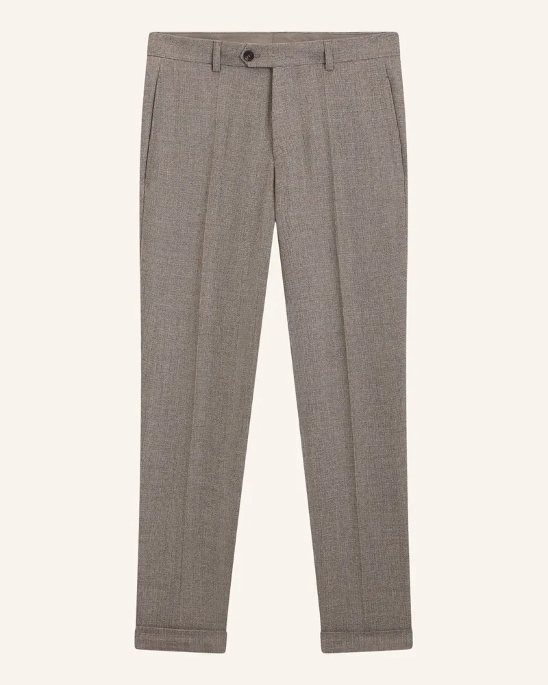 HUGO BOSS Business Hose L-PEET-FLAT-253 Tapered Fit Beige