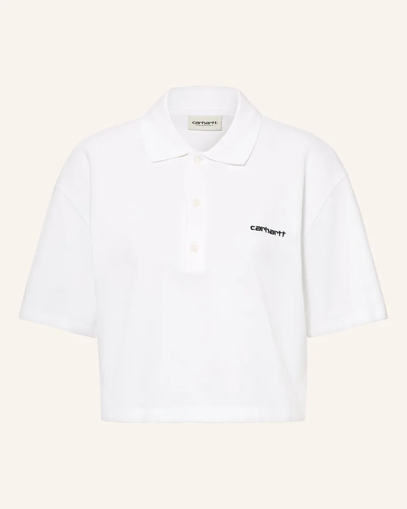 Carhartt WIP Piqué-Poloshirt weiss Weiss