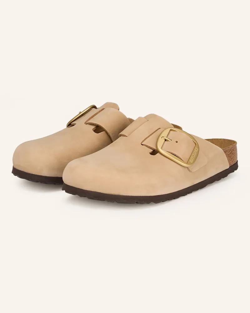 Birkenstock Pantoletten BOSTON BIG BUCKLE Camel