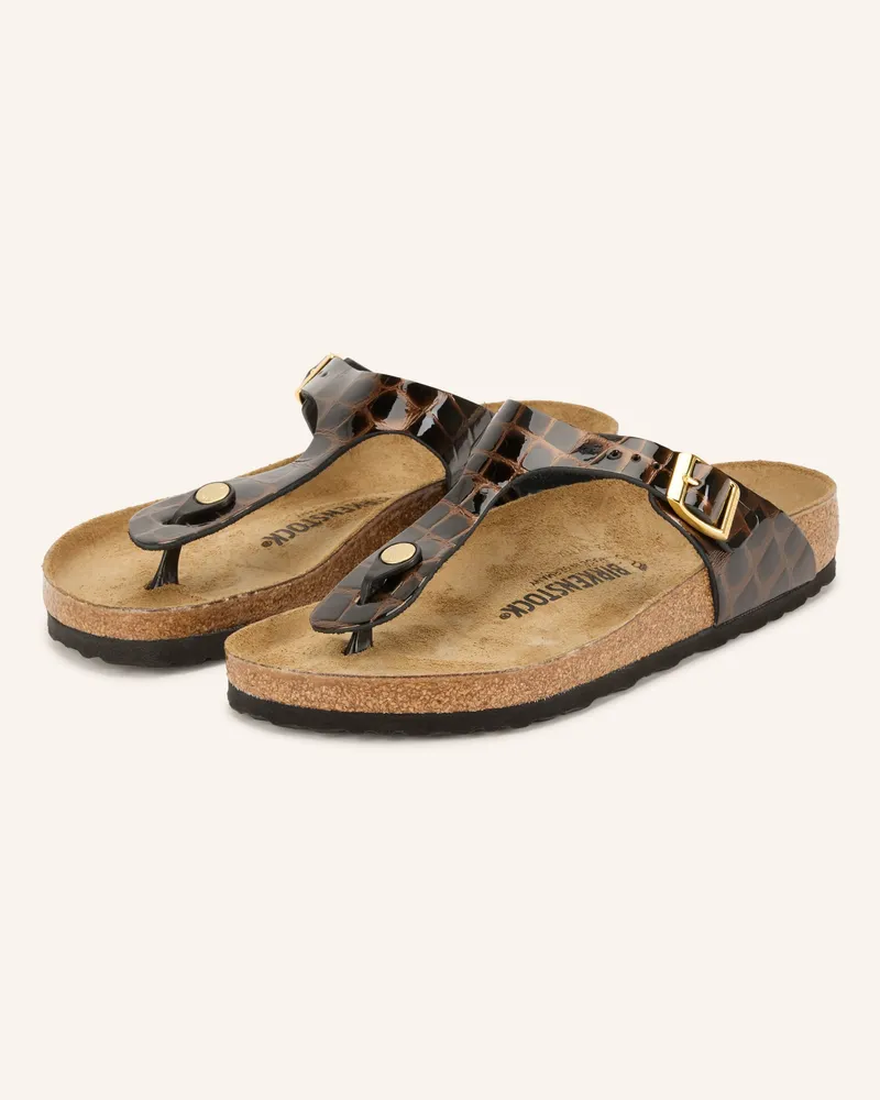 Birkenstock Zehentrenner Gizeh braun Dunkelbraun