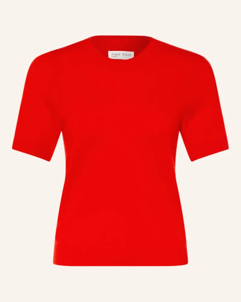 Part Two Strickshirt Everlotta Aus Cashmere rot Rot