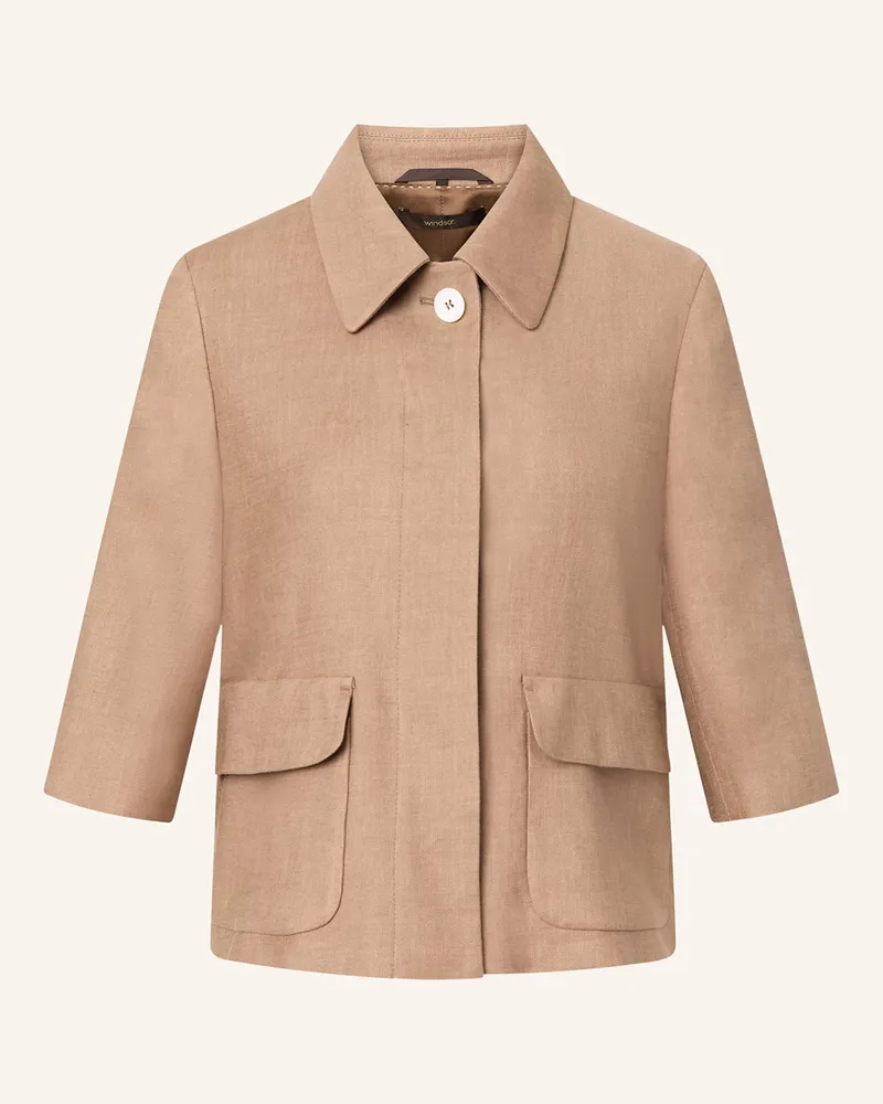 windsor. Blazer mit Leinen Altrosa