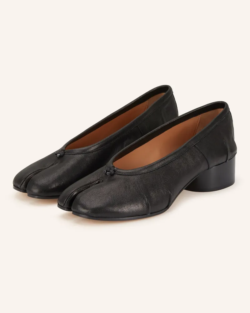 Maison Margiela Ballerinas Tabi schwarz Schwarz