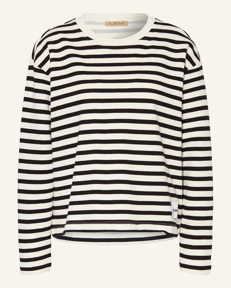 Smith & Soul Sweatshirt schwarz Weiss