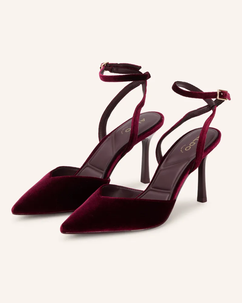 ALDO Slingpumps Caroling Aus Samt rot Dunkelrot