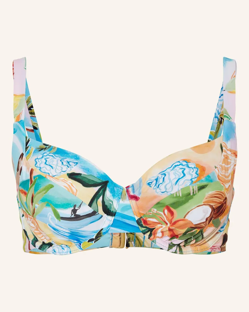 Seafolly Australia Bügel-Bikini-Top South Pacific blau Türkis