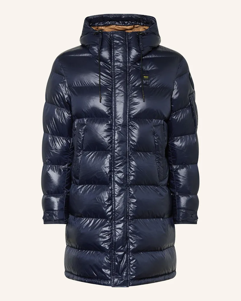 Blauer Steppmantel Aldrich blau Dunkelblau