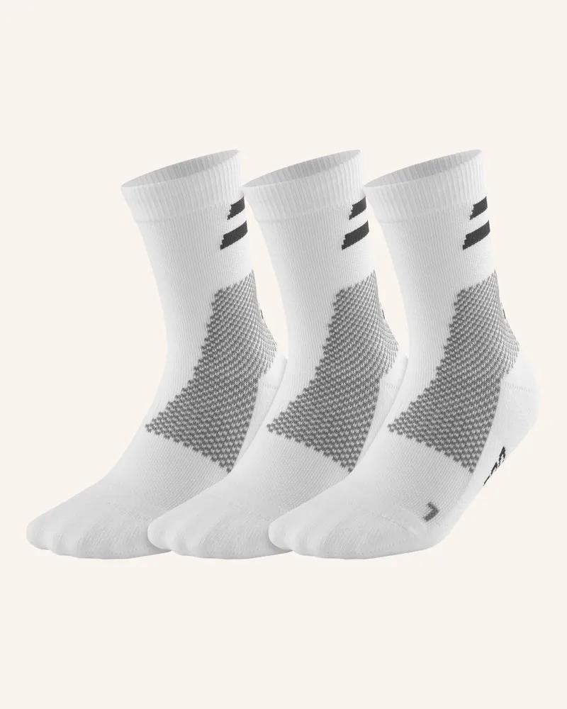 CEP Sportsocken 3er Pack Training Midcut Mit Kompression weiss Weiss