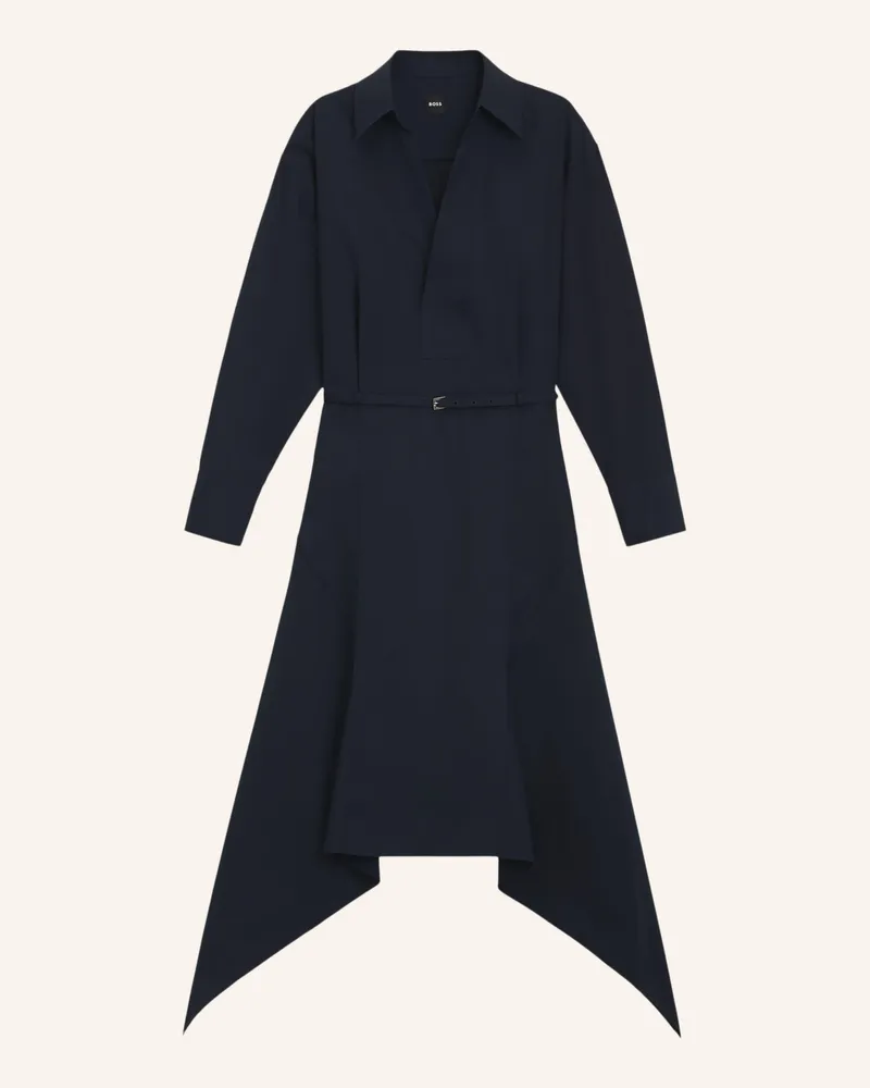 HUGO BOSS Business Kleid Doloh Regular Fit blau Dunkelblau