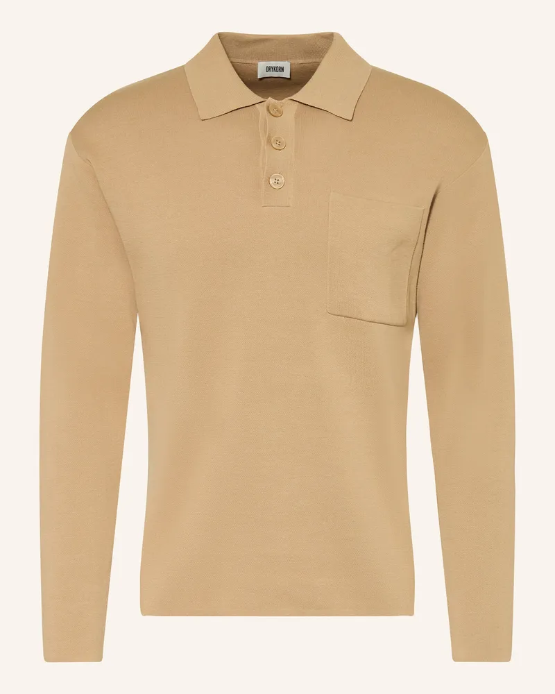 Drykorn Strick-Poloshirt ELIASO Camel