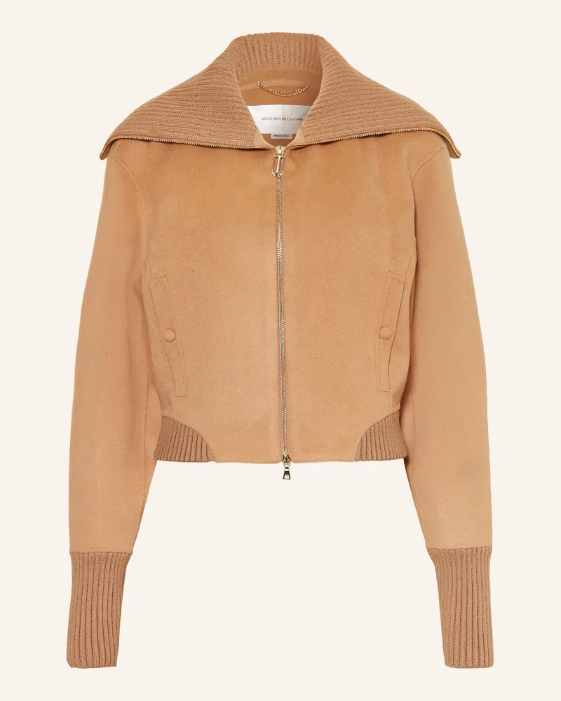 Victoria Beckham Blouson aus Wolle Camel