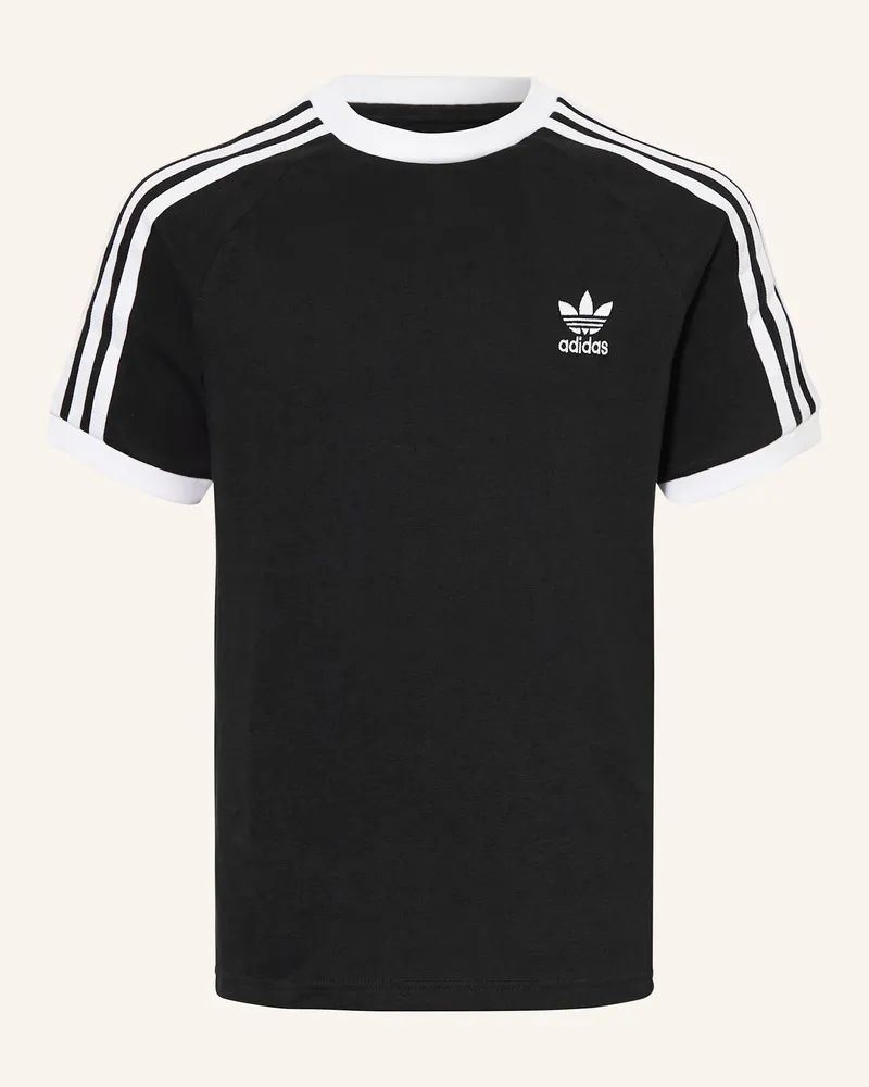 adidas T-Shirt 3 STRIPES Schwarz