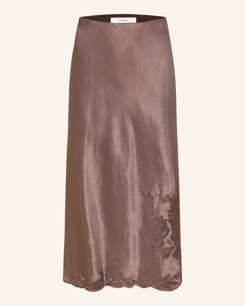 Vince Satinrock braun Dunkelbraun