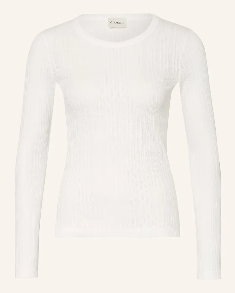 Closed Longsleeve weiss Weiss