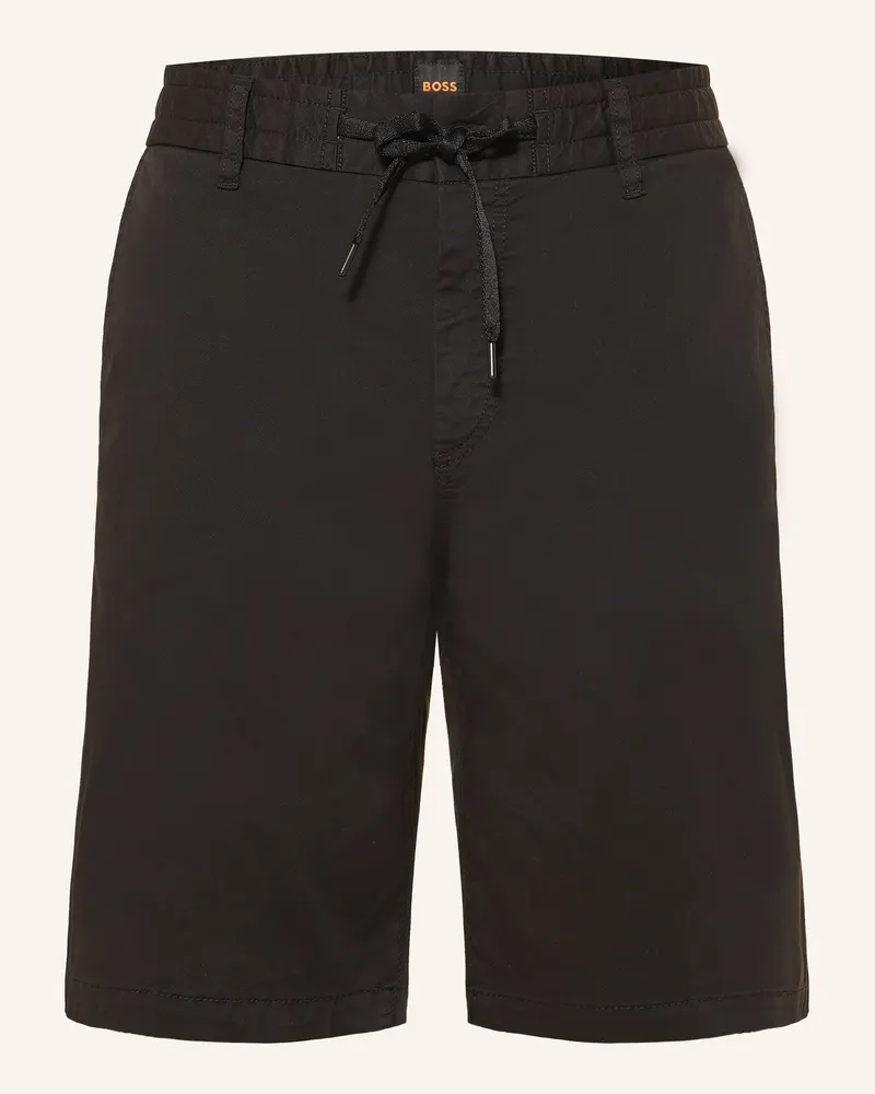 HUGO BOSS Chinoshorts Tapered Fit schwarz Schwarz
