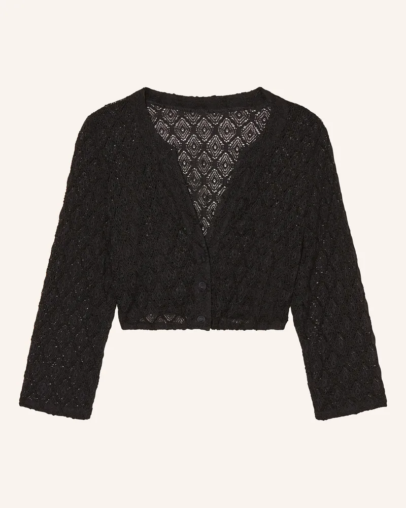 WALDORFF Dirndlbluse Aus Spitze Mit 3/4-Arm schwarz Schwarz