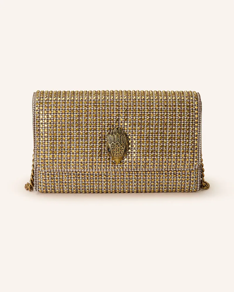 Kurt Geiger Clutch KENSINGTON mit Schmucksteinen Gold