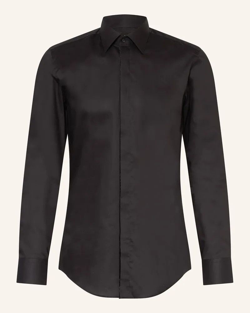 HUGO BOSS Hemd Slim Fit Schwarz