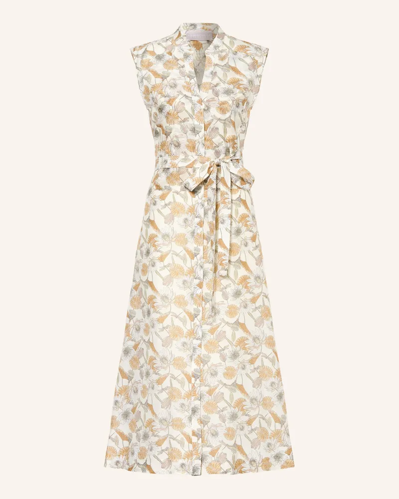 hemisphere Kleid Lubis Mit Seide weiss Creme